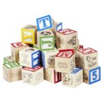 Alphabetical wood blocks for youngsters