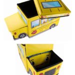 SCHOOL BUS - TOY CHEST FOR KIDS (CANVAS)