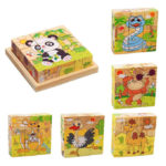 Jungle Animals - Cubical Wooden Puzzle