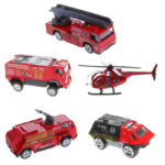 EMERGENCY FIRE VEHICLE SET - 5 PCS