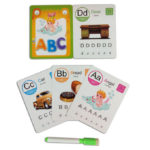 ABC ALPHABETS LEARNING FLASH CARDS WITH MARKER