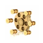 Fidget Spinner - Cowboy Golden Brass Revolver