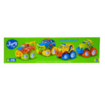 Happy Motorcade Funny Monster Trucks - 4 pcs