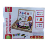 Magnetic Black & White Board with Cartoons and NumbersMagnetic Black & White Board with Cartoons and Numbers