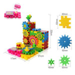 Funny Educational Blocks with Gears and Interlocking Puzzles - 81 Pieces
