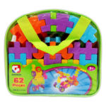 Colorful Waffle Blocks Bag - 62 pcs