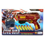 Avengers: Iron Man Water Bullet & Nerf Dart Gun - 2 in 1
