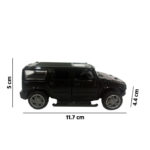 Hummer Scaled Model Metal Pull Back Die Cast with Light & Sound - Black