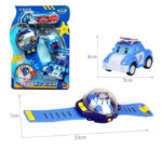 Remote Controlled Mini Police Car Smart Watch for Boys - Poli Blue