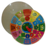 Time and Number Counting Teaching - Wooden Board Puzzle