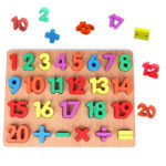 123 Numbers - Thick Wooden 3D Board Puzzle
