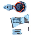 Blaze Storm - Monster Machine Nerf Gun with 20 Rounds Soft Bullet Darts Magazine - Battery Operated