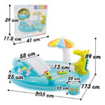 Intex - Gator Play Center Inflatable Pool (80 x 68 x 35 inches) - 57129