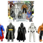 Pack of 5 DC Comics Action Figures With Projector Function - Batman vs Superman - 6 inches