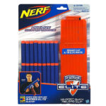 Nerf N-Strike Elite Series 18-Dart Quick Reload Magazine Clip with 18 Elite Rubber Bullet Head Soft Darts