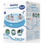 Bestway - Fast Set Inflatable Round Ground Swimming pool – 12 ft - 57273