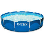 Intex - Round Metal Frame Swimming Pool – 12 ft - 28210