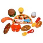Fast Food - Pizza & Burger Cooking and Cutting Play Set