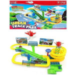 Urban 4 Cars Track Park with Light & Music - 36 pcs set