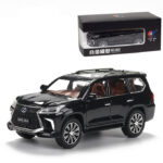 Lexus Land Cruiser Prado SUV Diecast Lexus lx 570 Toy Car White 1:24 - Black