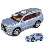 Lexus Land Cruiser Die cast 1:24 Scale Lexus lx 570 Toy Car Model - Blue