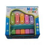 Music Zone Xylophone & Piano - Musical Toy For Kids - 5 Keys - Multi Color