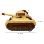 Military Tank Plastic Light and Sound Toy for Kids - Multi Color