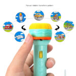 2 in 1 Projctor & Flash Light - Mini Projctor Torch Kids - Flashlight Story book Educational Light-up Toys - Sleep Light Preschool Fairy Tale Projection Lamp gift