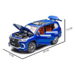 Lexus Die Cast Land Cruiser Prado SUV 1:24 Scale - Blue