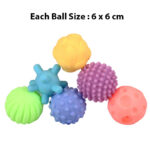 Corona Balls Pack Of 6 Baby Bath Toys - Multi Colors