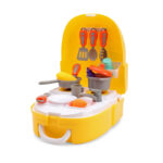 Little Chef Cooking Backpack for Kids - 25 Pieces Set - Kitchen Play House