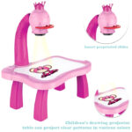 Hello Kitty Children Projection Drawing Board LED Projector Drawing Table Toys For Kids - 24 Pattern