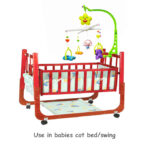 Musical Baby Crib Cot Rotating Rattle Set, 6 Hanging Toys, Shaking Bell for Babies, New Born Baby