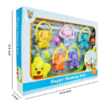 Musical Baby Crib Cot Rotating Rattle Set, 6 Hanging Toys, Shaking Bell for Babies, New Born Baby
