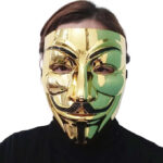 V For Vendetta Anonymous Mask- Golden Edition