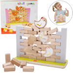 Humpty Dumpty Wooden Wall game - Strategic & Fun Game - 44 Pcs