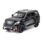 XLG Nissan Patrol Die Cast Model Car 1:24 Scale - Lights & Music - Black