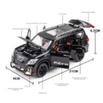 XLG Nissan Patrol Die Cast Model Car 1:24 Scale - Lights & Music - Black