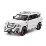 XLG Nissan Patrol Die Cast Model Car 1:24 Scale - Lights & Music - White