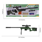 AWM Shell Ejection Soft Darts Toy Gun - Toys For Boys - Manual Reload Soft Darts