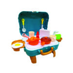 DIY 3 in 1 Portable Kitchen Set Play House Briefcase 27 Pcs