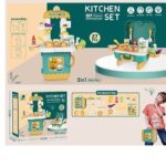 DIY 3 in 1 Portable Kitchen Set Play House Briefcase 27 Pcs
