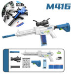 M416 Electric Automatic Assault Riffle Shooting Toy Gun With Soft Darts Toys For Boys No.1216 - Assorted Multi Color