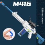 M416 Electric Automatic Assault Riffle Shooting Toy Gun With Soft Darts Toys For Boys No.1216 - Assorted Multi Color
