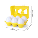 Shapes and Colors Matching Eggs Toy – Set of 6 Eggs