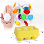 Shapes and Colors Matching Eggs Toy – Set of 6 Eggs