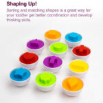 Shapes and Colors Matching Eggs Toy – Set of 6 Eggs
