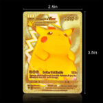 55pcs Pokemon Gold Foil Cards Anime Cartoon Pokemon English Version Tcg Card For Fans Collection