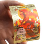 55pcs Pokemon Gold Foil Cards Anime Cartoon Pokemon English Version Tcg Card For Fans Collection