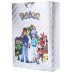 55 PCS Silver Foil Rare Cards Packs Set Deck Box Including Assorted The Latest Vmax GX EX DX V Cards Silver Toy for boys